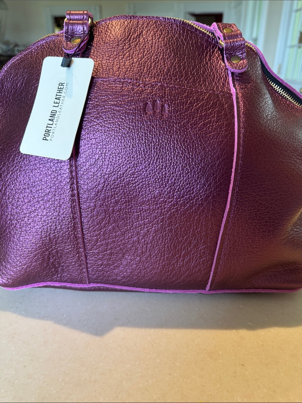 Portland Leather Goods Ultraviolet Large Logan - Picture 4 of 9